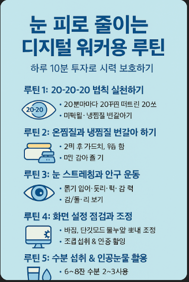 눈 피로 극복