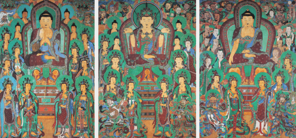 화엄사 대웅전 삼신불탱