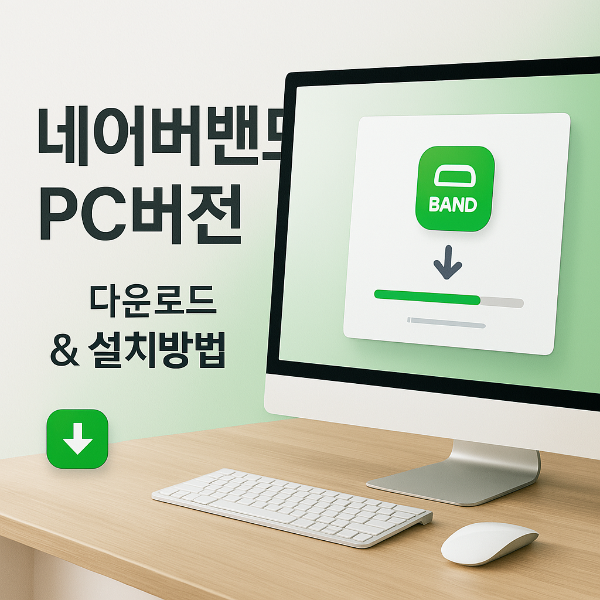 네이버밴드 pc버전 다운로드 썸네일 이미지입니다.
