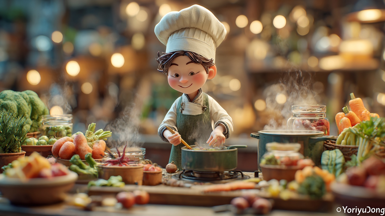 유튜버 요리용디 상징 사진