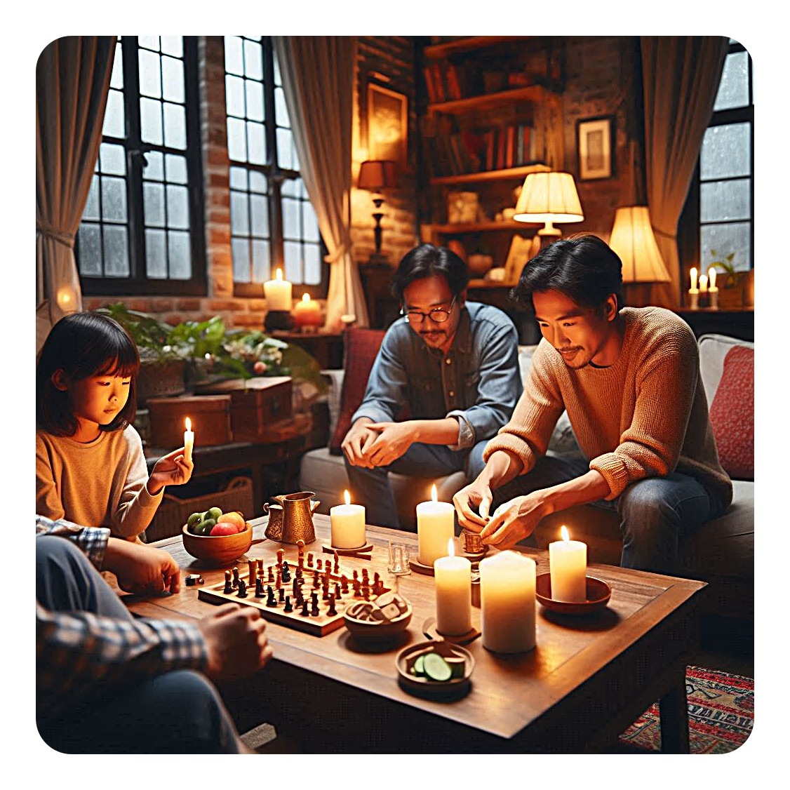 정전 대비로 보조배터리·손전등 등을 준비해두는 모습