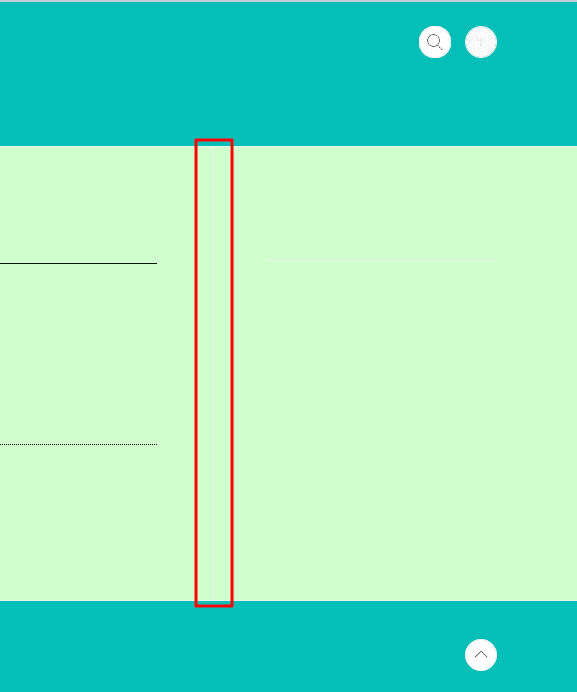 콘텐츠와 사이드바 사이의 실선이 연한 회색으로 희미하게 있다는 것을 강조하는 모습