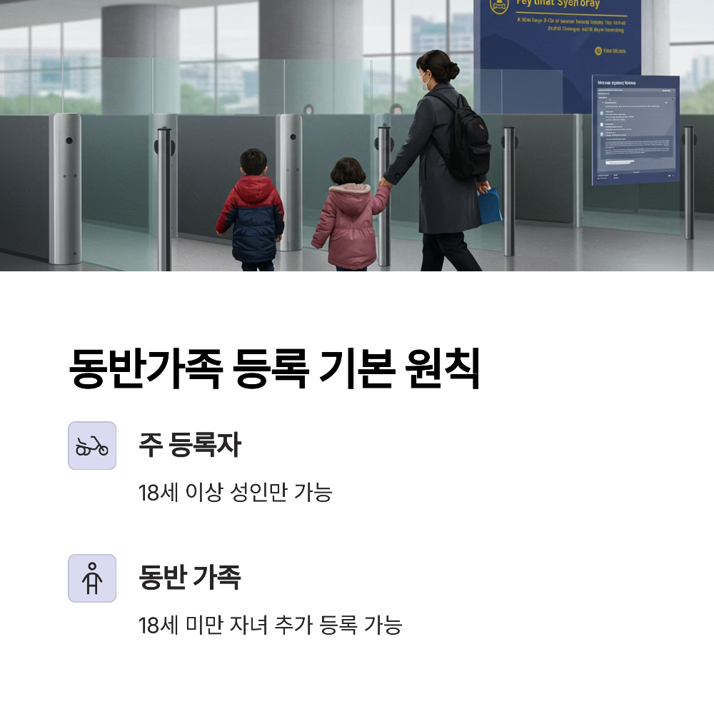 비짓재팬 동반가족 등록법2
