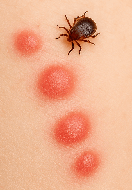 빈대에 물린 피부 상태