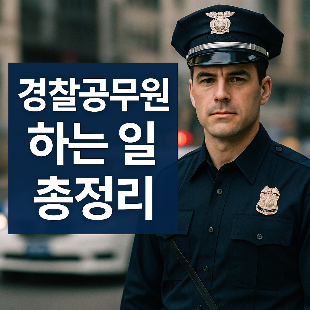경찰공무원 하는 일 총정리｜계급별 역할과 주요 업무 한눈에 보기