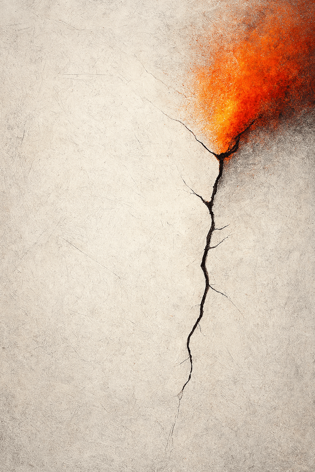 견고한 벽을 깨뜨리는 작은 균열을 상징한 이미지