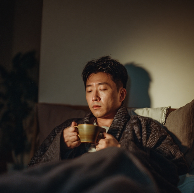 감기걸린 남자 이미지