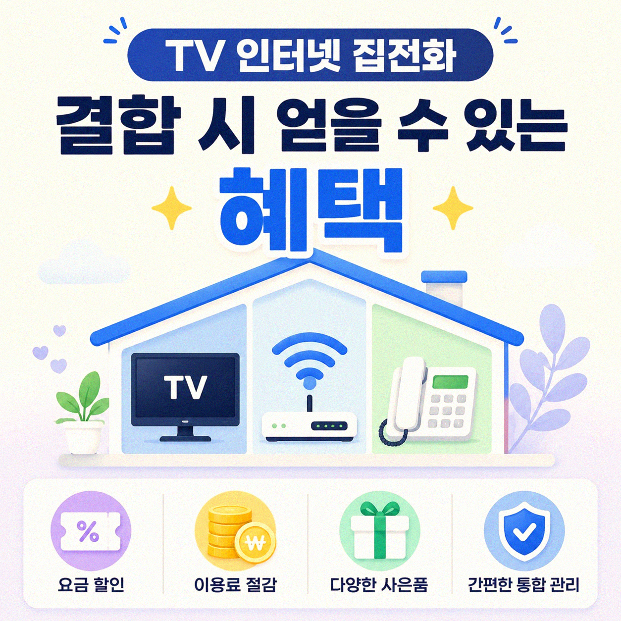 TV 인터넷 집전화 함께 옮기면 혜택이 있을까