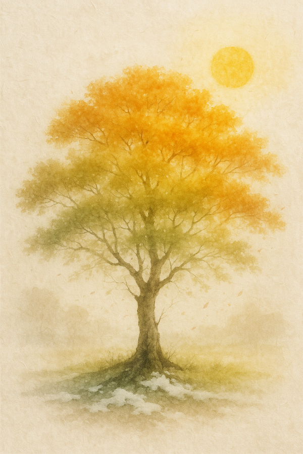 2026년 병오년 갑목일간 물상 일러스트