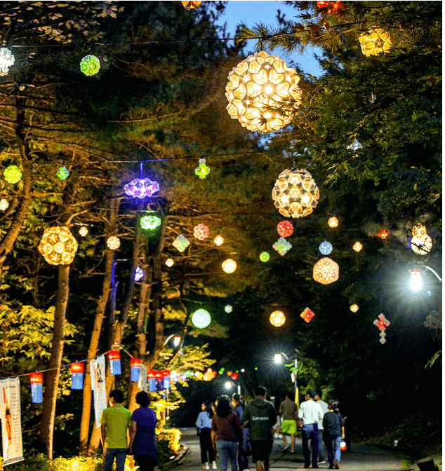 행주산성-야간모습