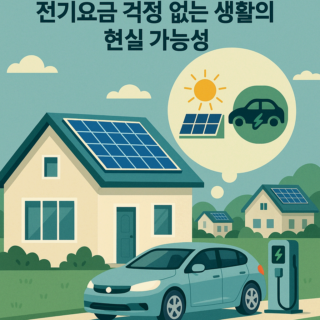태양광 + 전기차 = '제로에너지 주택' - 전기요금 걱정 없는 생활의 현실 가능성