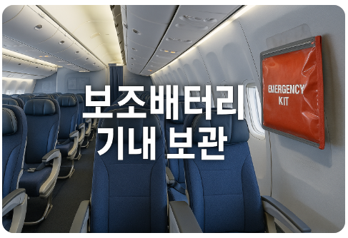 항공기 보조배터리 안전정책 개편(절연테이프, 격리보관백 등)