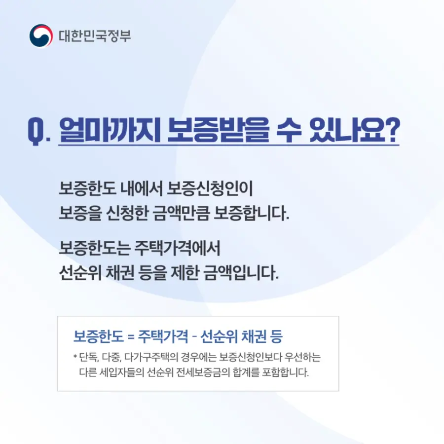 Q5. 얼마까지 보증받을 수 있나요?