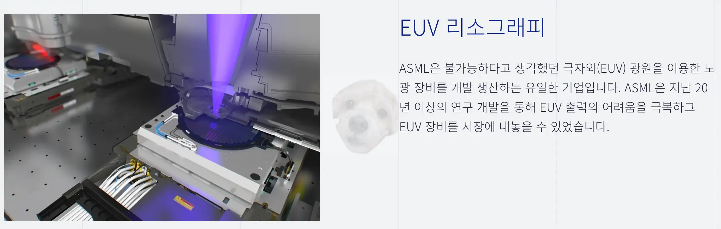 EUV 노광장비 사진