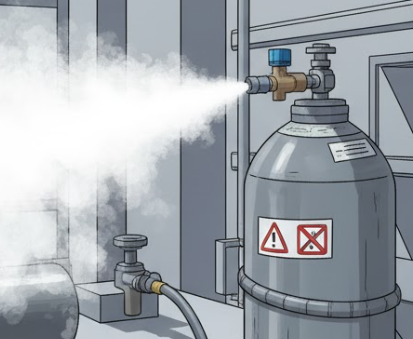 액화 이산화탄소 가스통