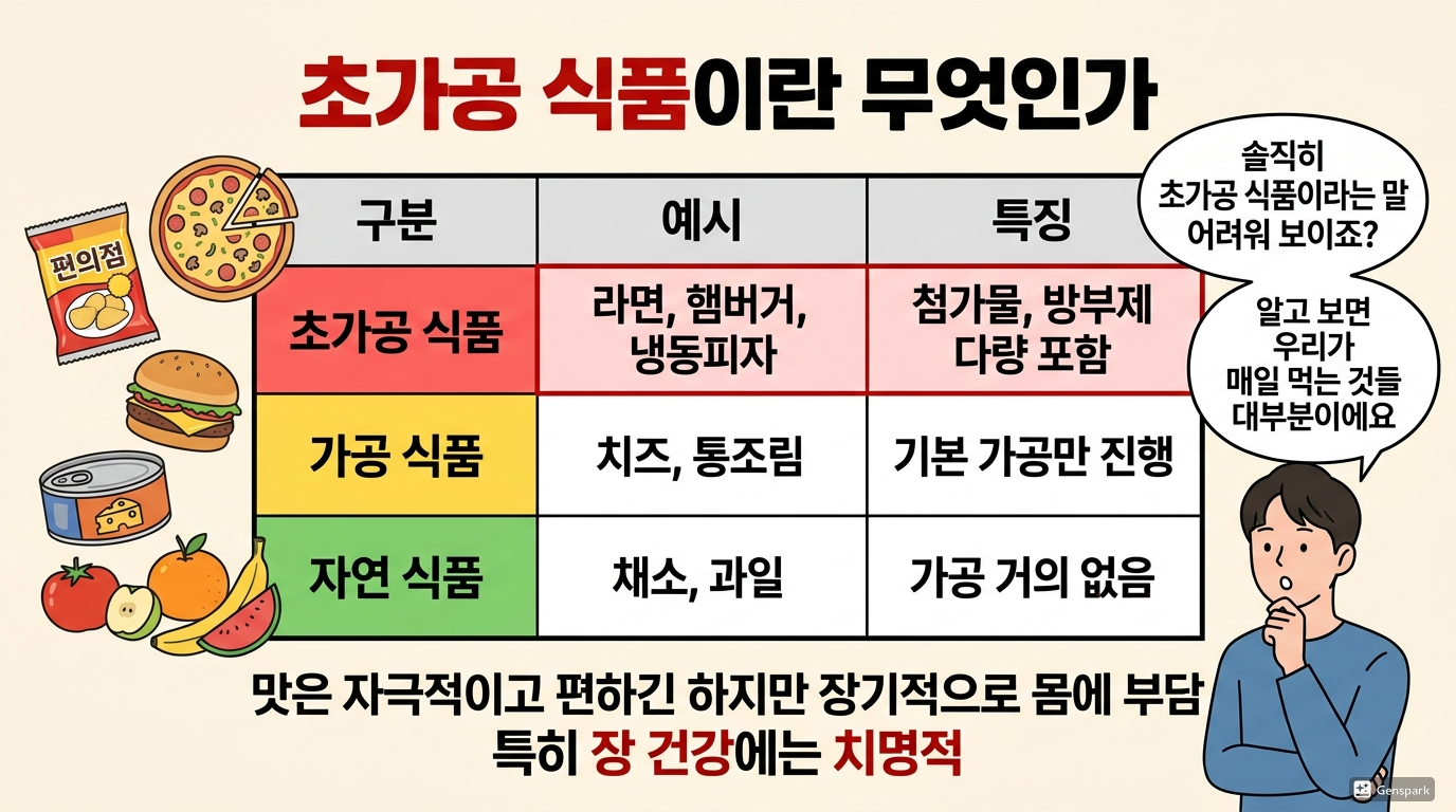 초가공 식품이란 무엇인가
