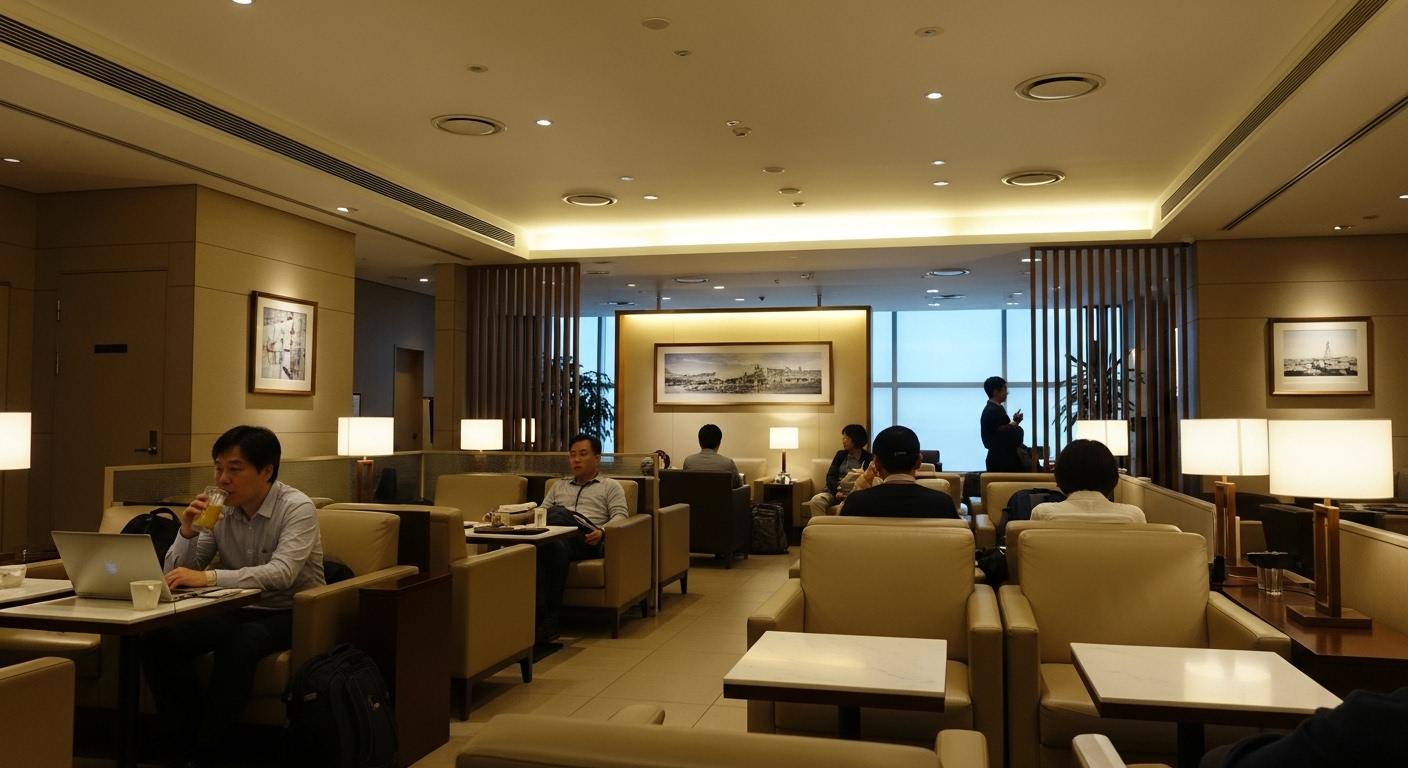 김포공항 국제선 아시아나 라운지