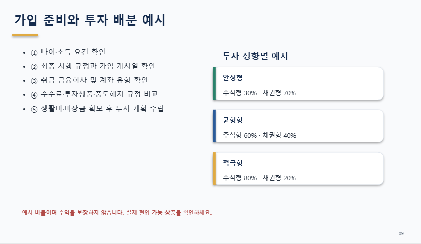 청년 ISA 가입방법 및 투자예시