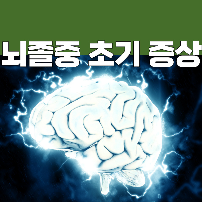 뇌졸중 초기증상