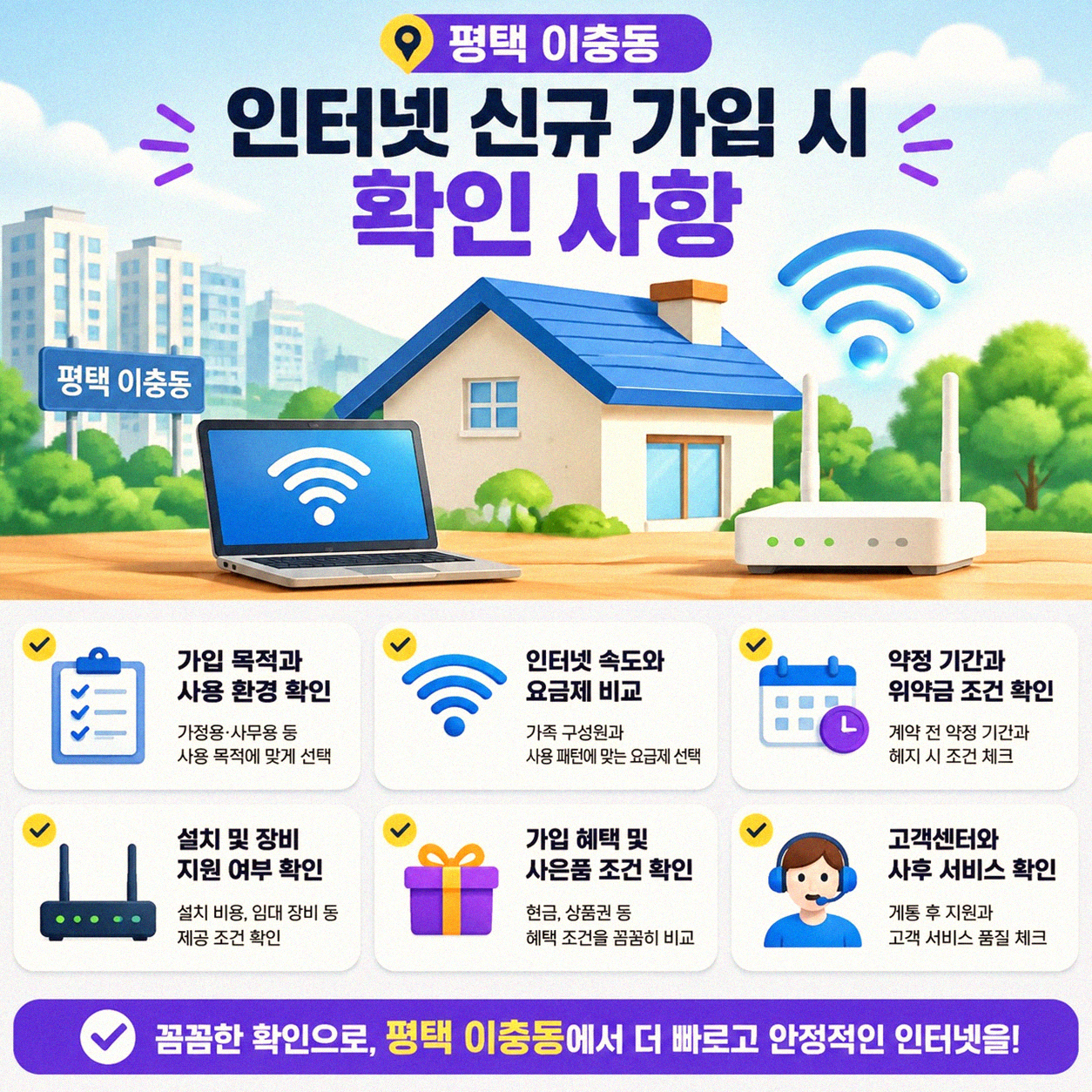 평택 이충동에서 LG 기가 인터넷 가입, 궁금증 직접 해결했어요