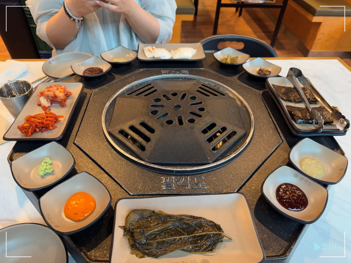 팔각도-평택동삭점-동삭동-닭-닭특수부위-팔각정-회식-세트-닭갈비-닭목살-닭연골-안창살-기본반찬-소스