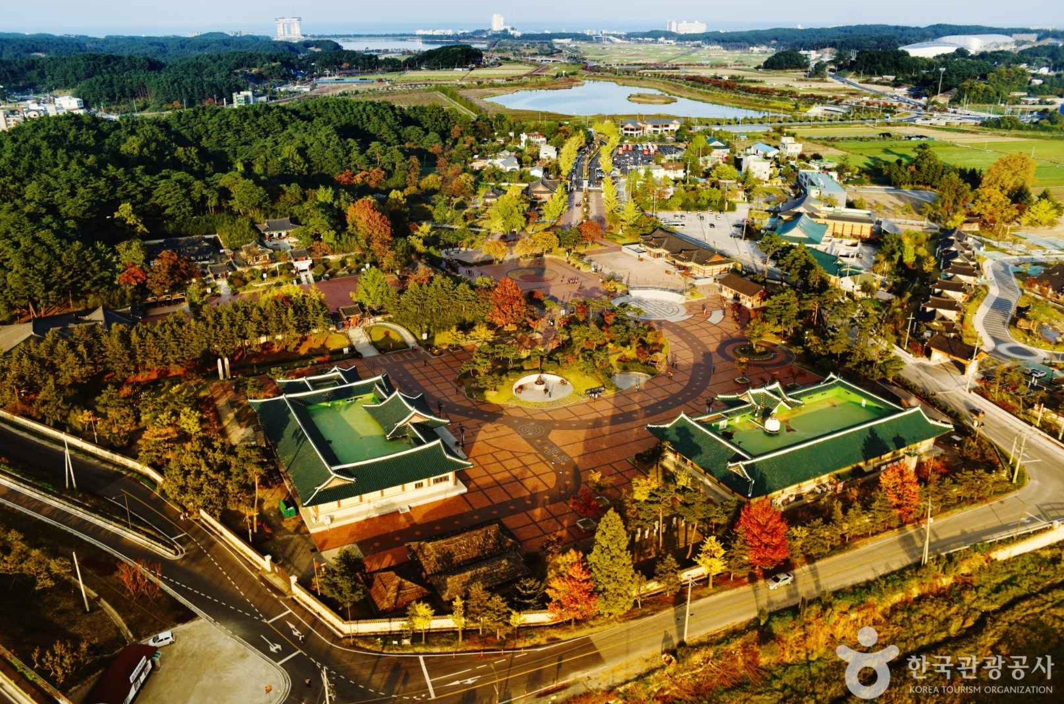 오죽헌-항공샷