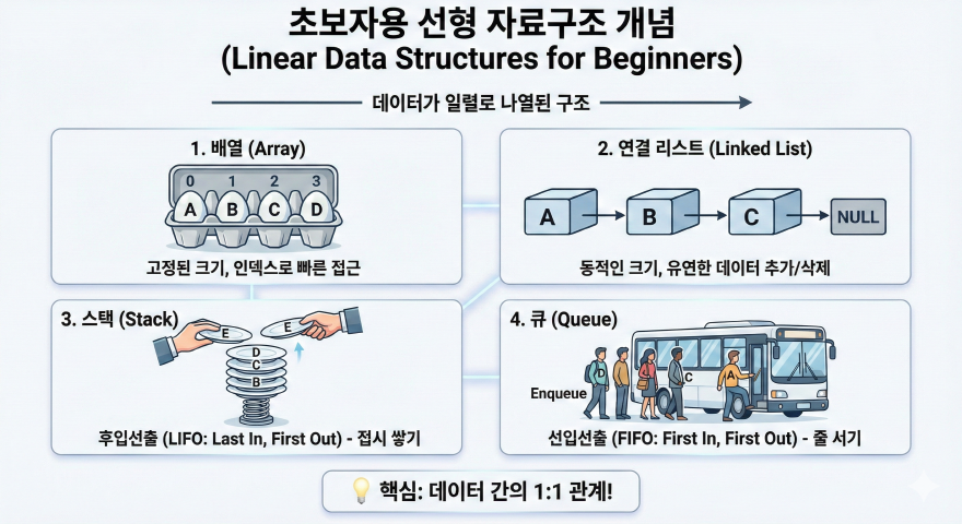 초보자용 선형 자료구조 개념