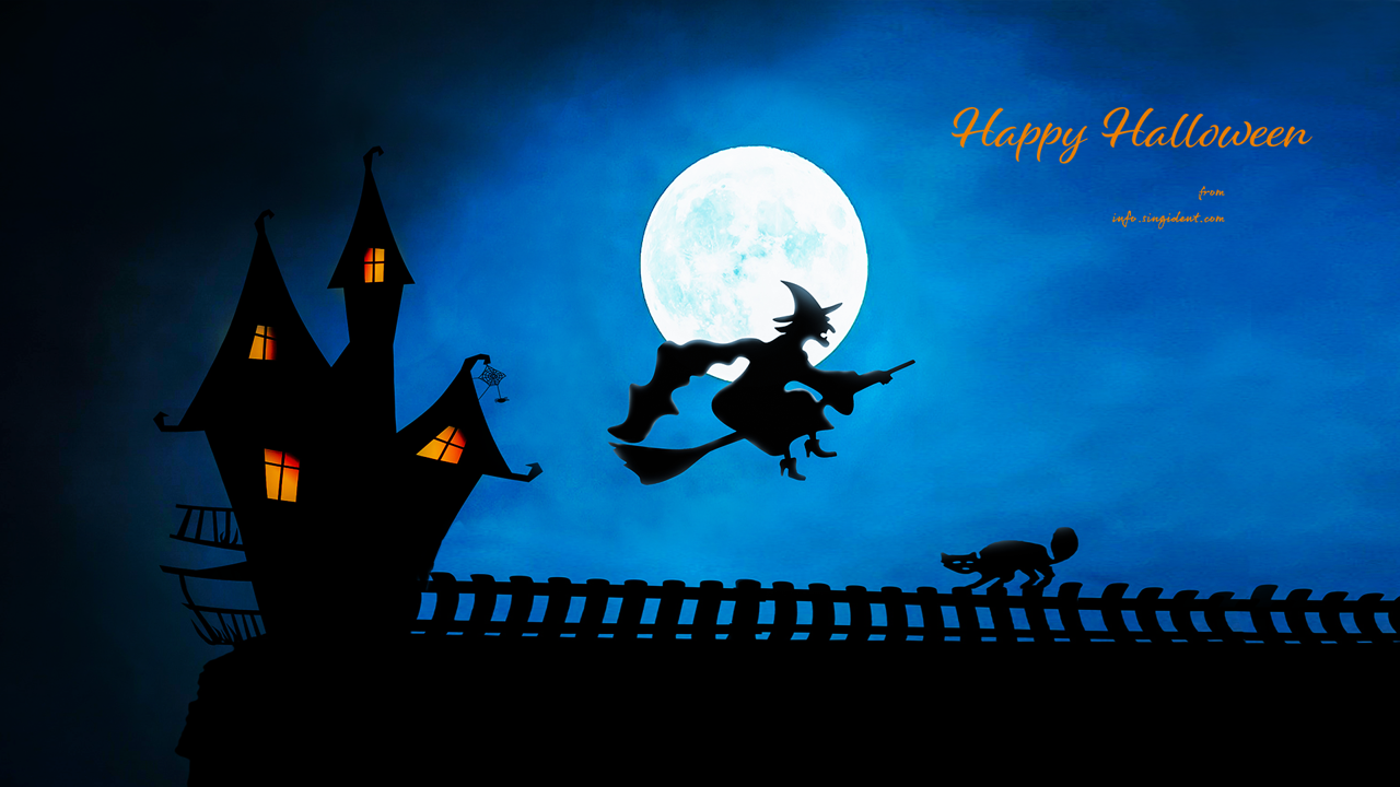 12 할로윈 마녀 C - Happy Halloween 할로윈배경화면