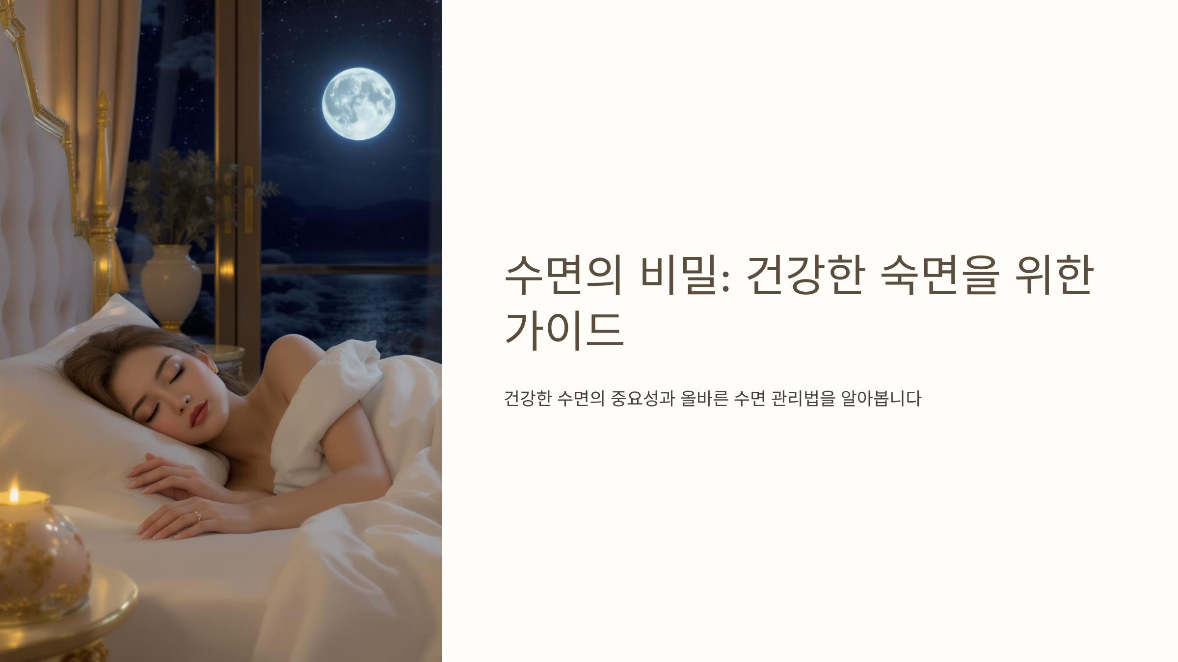 수면유도제 안전 복용법과 부작용 정보