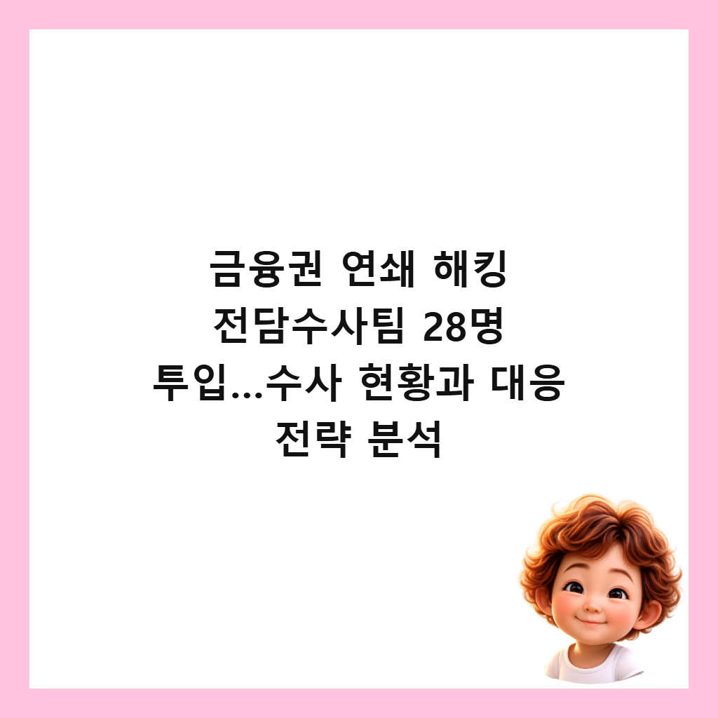 금융권 연쇄 해킹 전담수사팀 28명 투입&hellip;수사 현황과 대응 전략 분석 썸네일