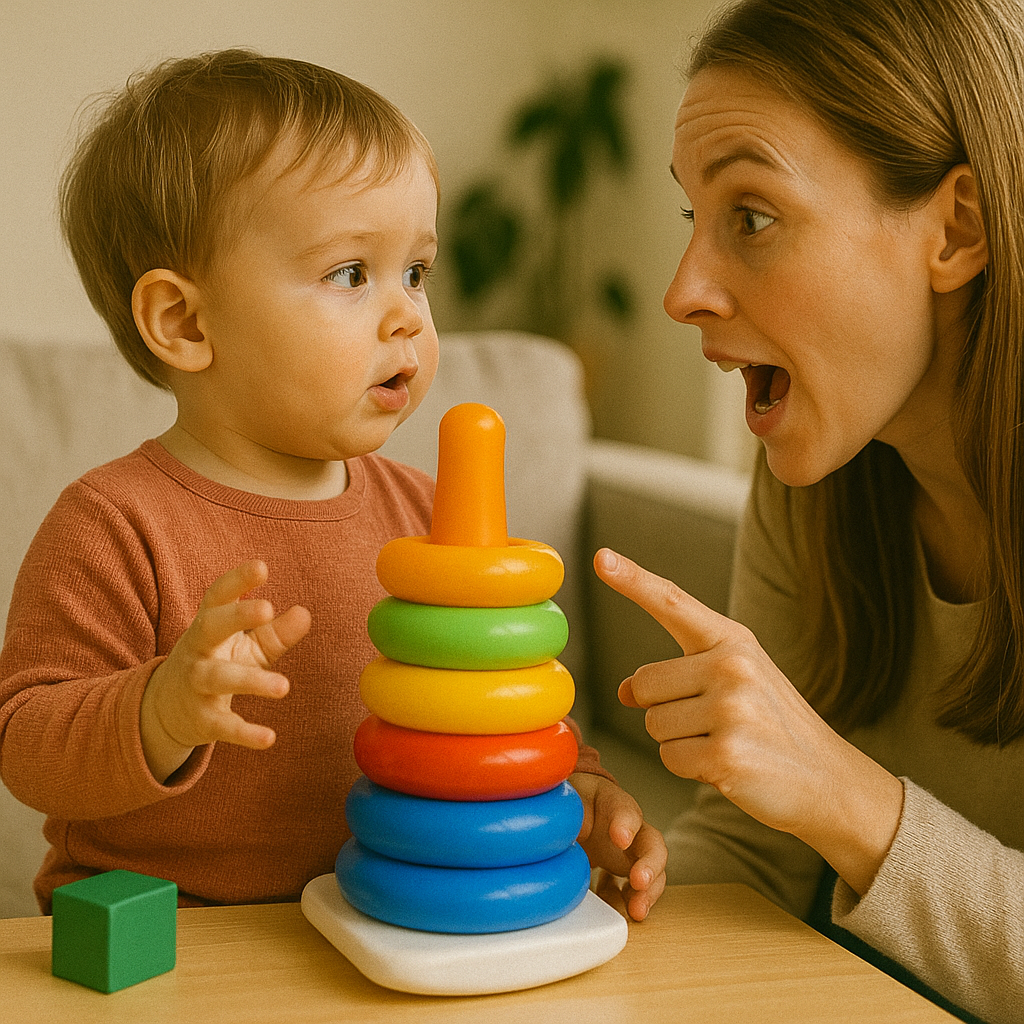 아기와 엄마의 놀이