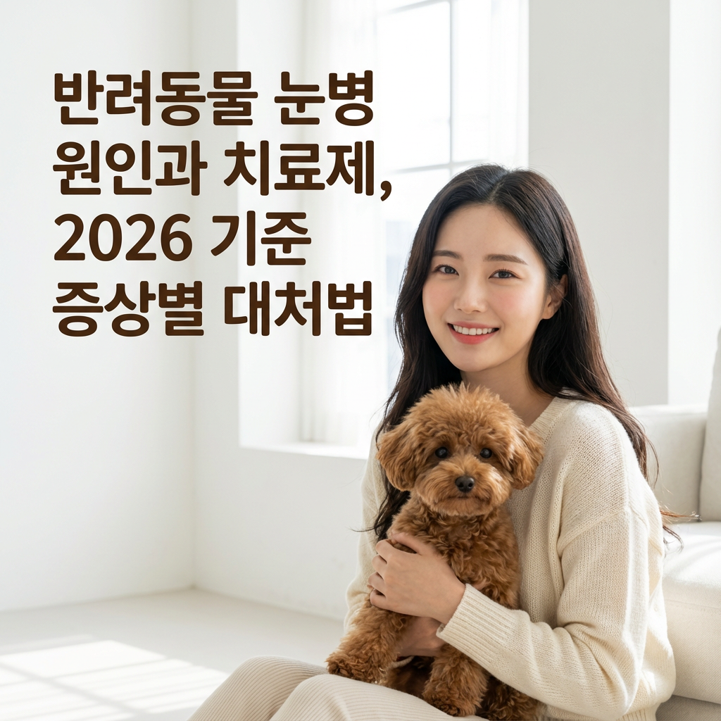 반려동물 눈병 원인과 치료제 | 2026 기준 증상별 대처법