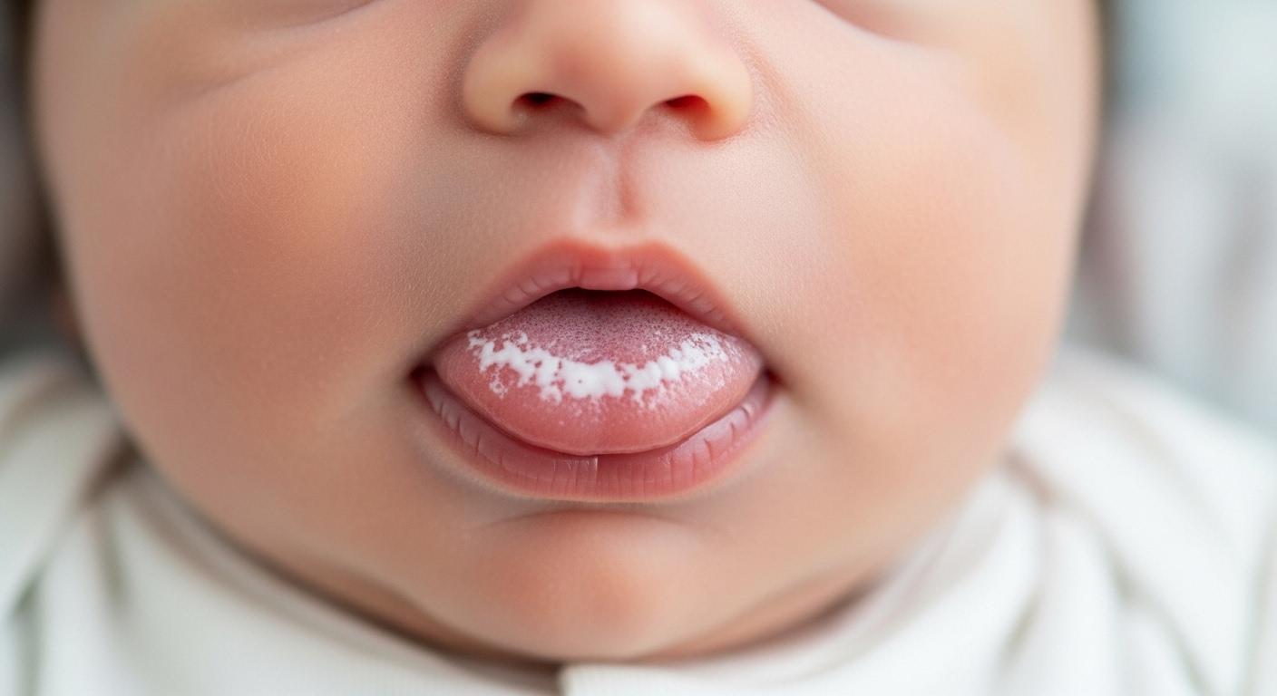 신생아 혀 백태