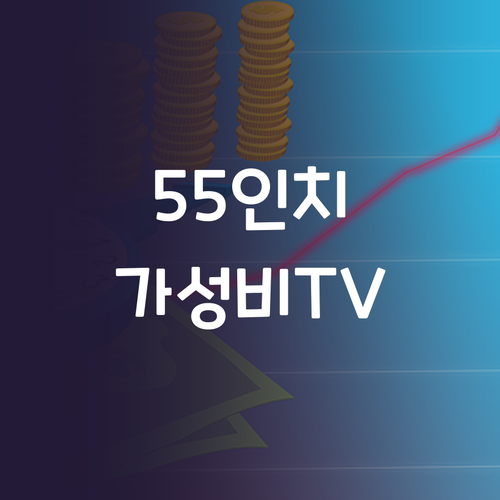 가성비 4K TV 선택 삼성 55인치..