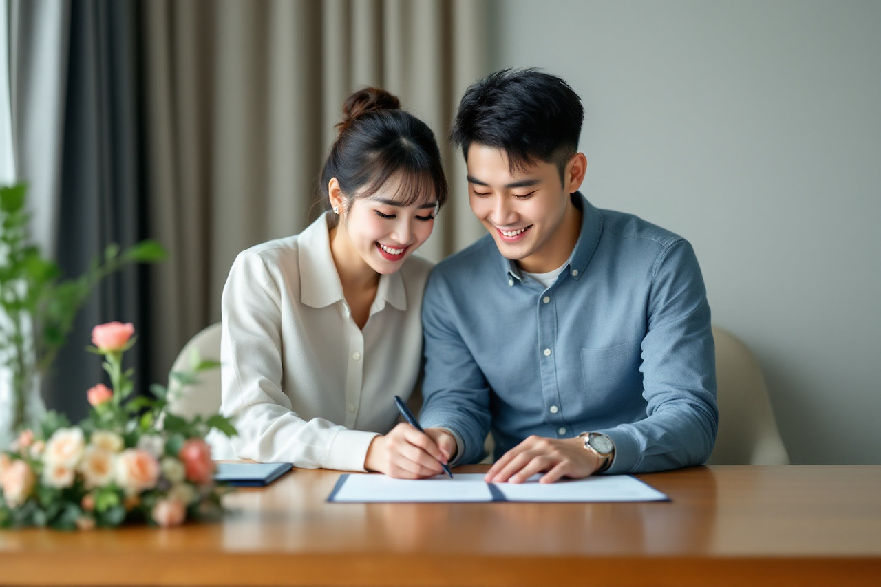 계약서 내용 꼼꼼히 확인후 서명