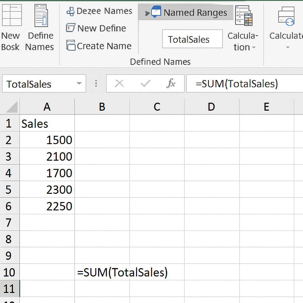 데이터 참조와 이름 정의 활용 관련 사진