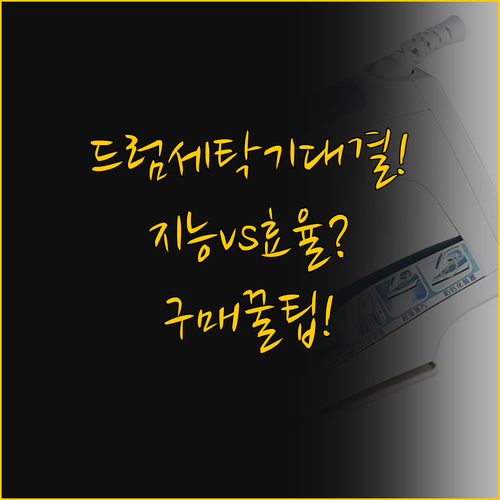 드럼 세탁기 비교로 본 현명한 가전 ..