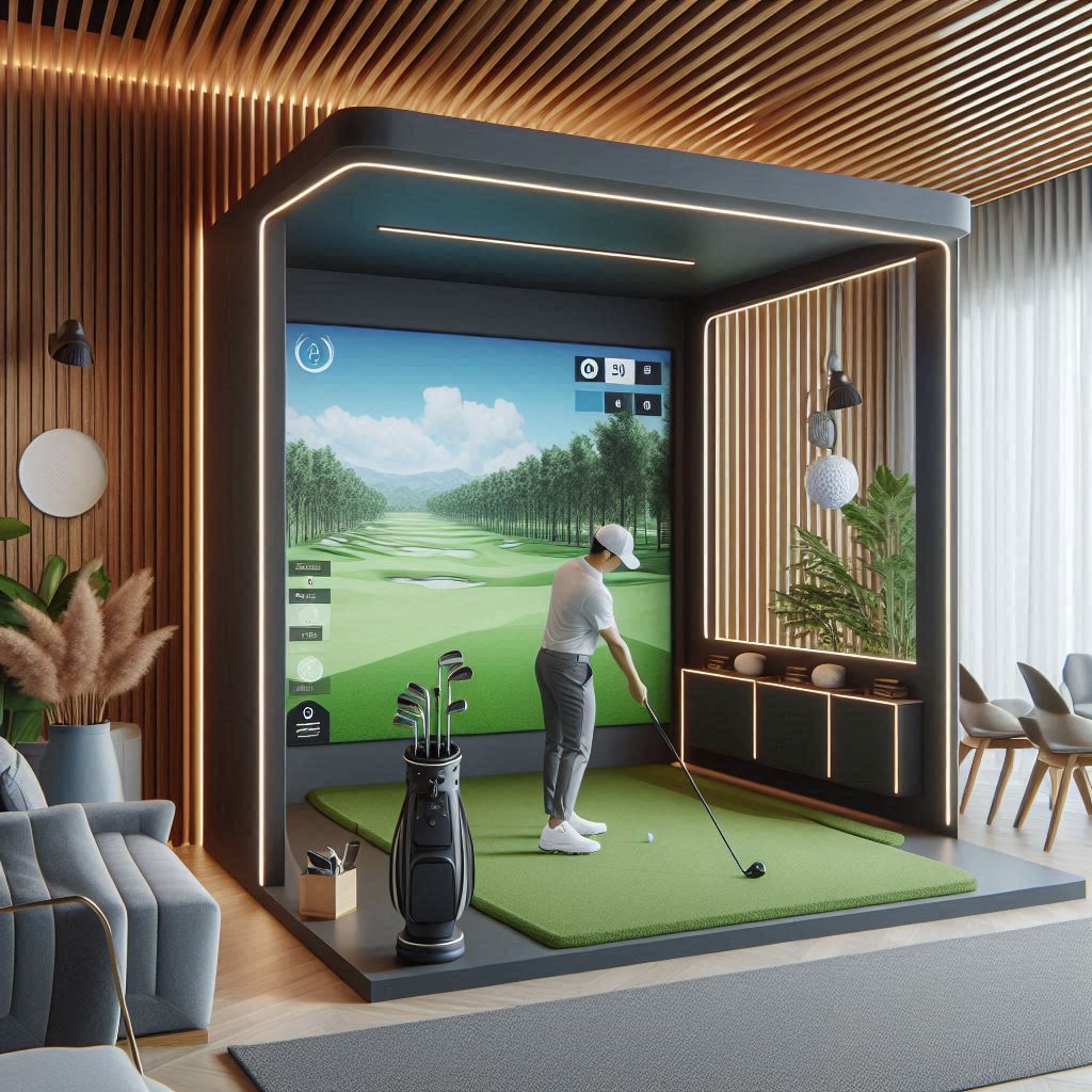 스크린골프장 배경