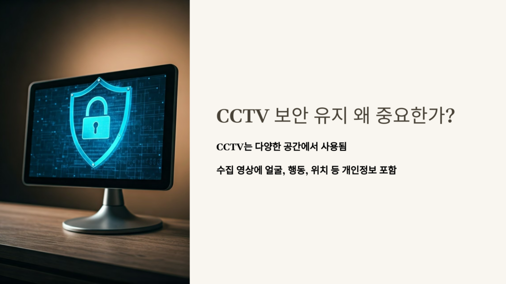 CCTV 보안 유지 왜 중요한가?
