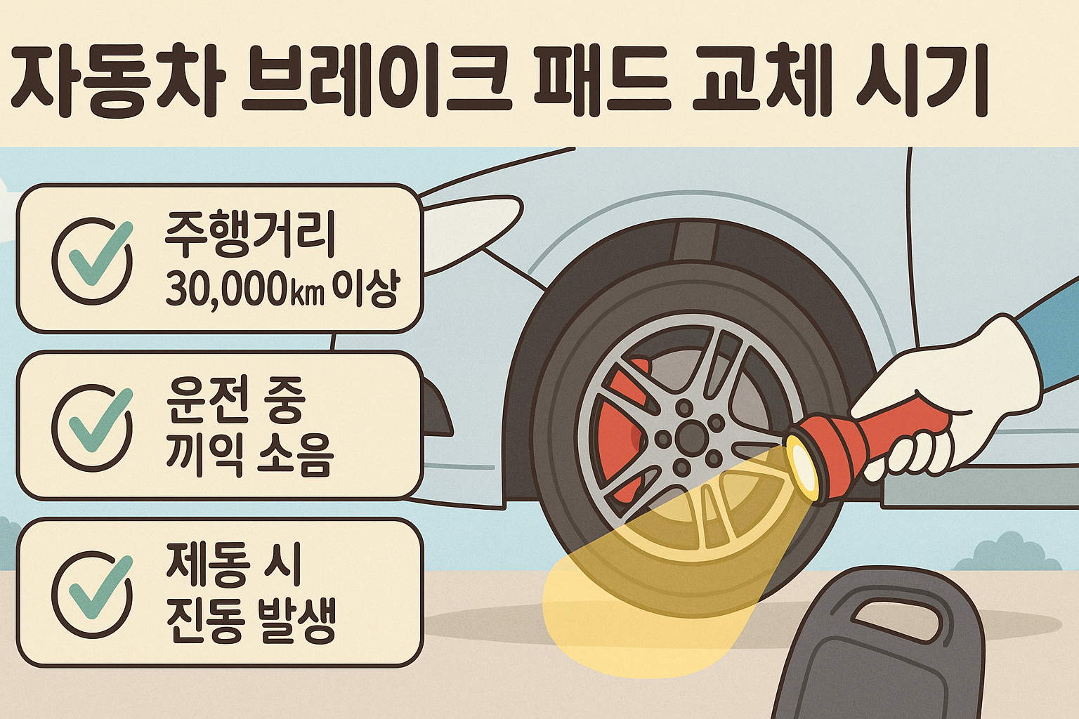 브레이크 패드 교체 시기 ❘ 소리, 진동, 거리로 알아보는 교체 신호 총정리!