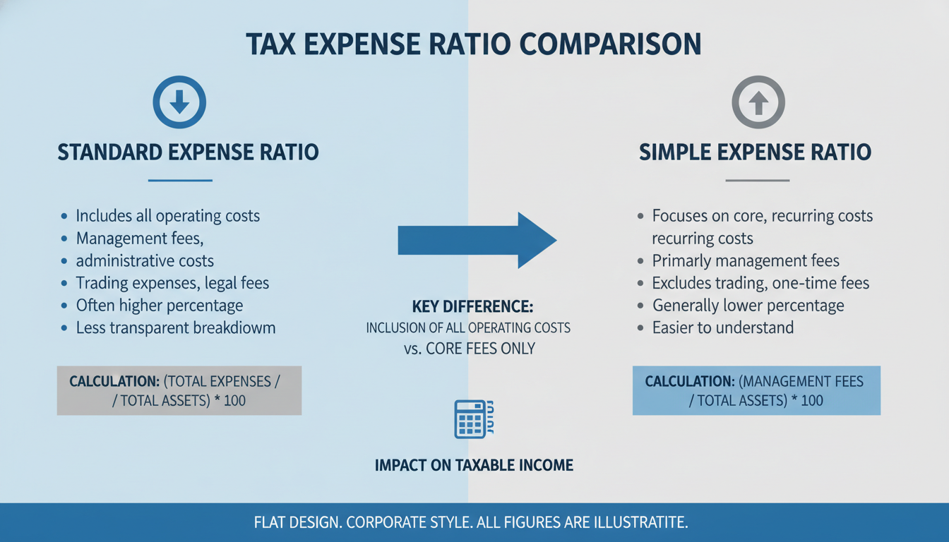 단순경비율과 기준경비율의 차이를 설명하는 블루와 그레이 톤의 깔끔한 인포그래픽