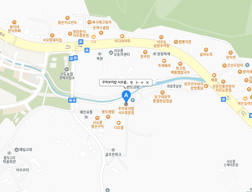 주막보리밥-서오릉본점-위치