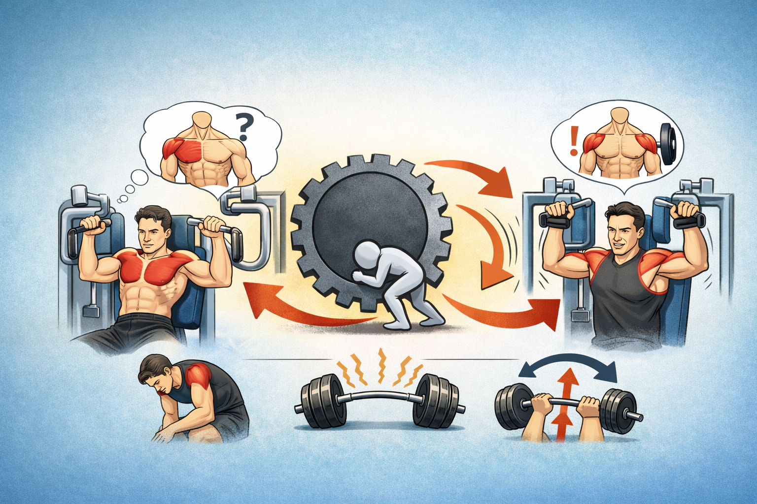 문제 원인: 왜 머신인데도 가슴이 안 쓰일까