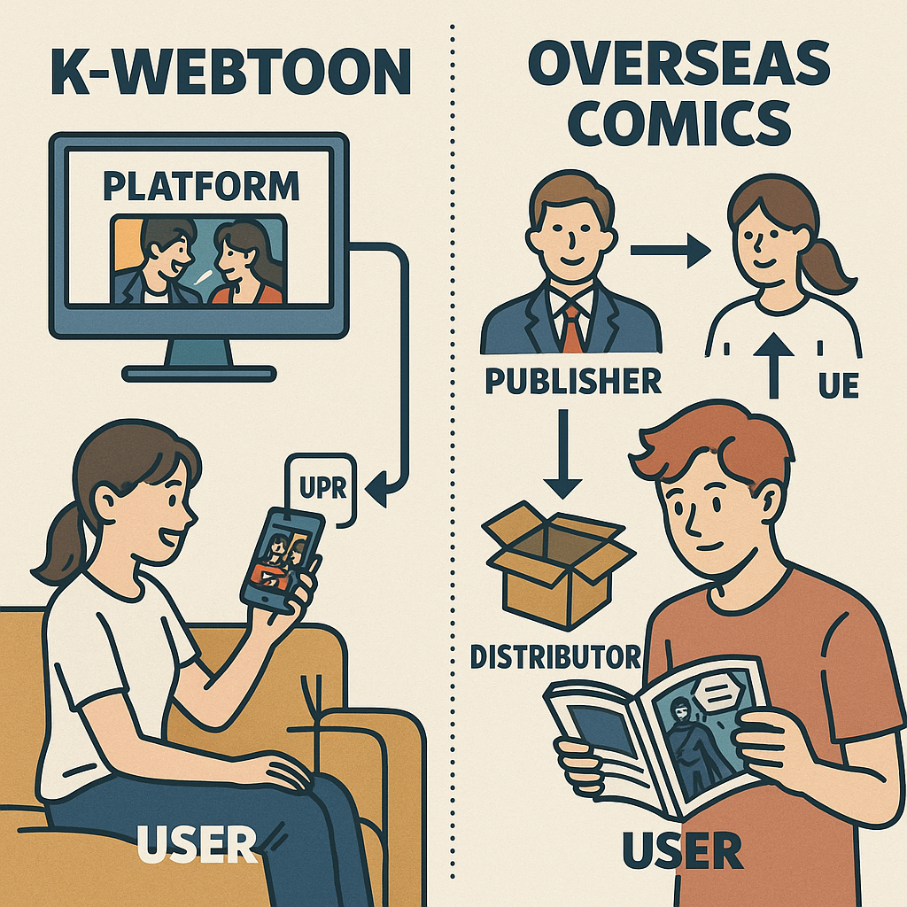 K-웹툰과 해외 만화(일러스트)