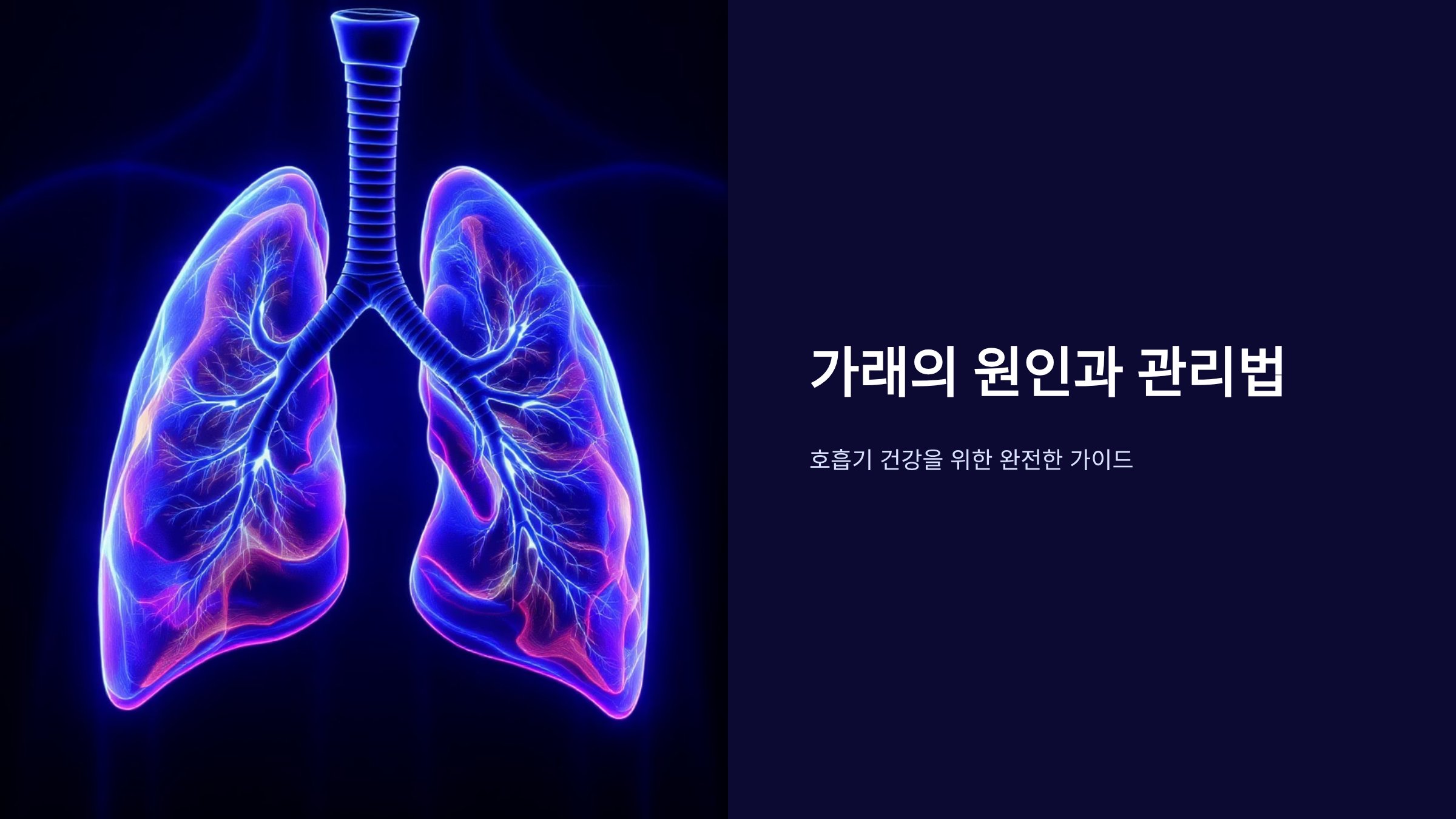 가래의 원인과 효과적인 관리법