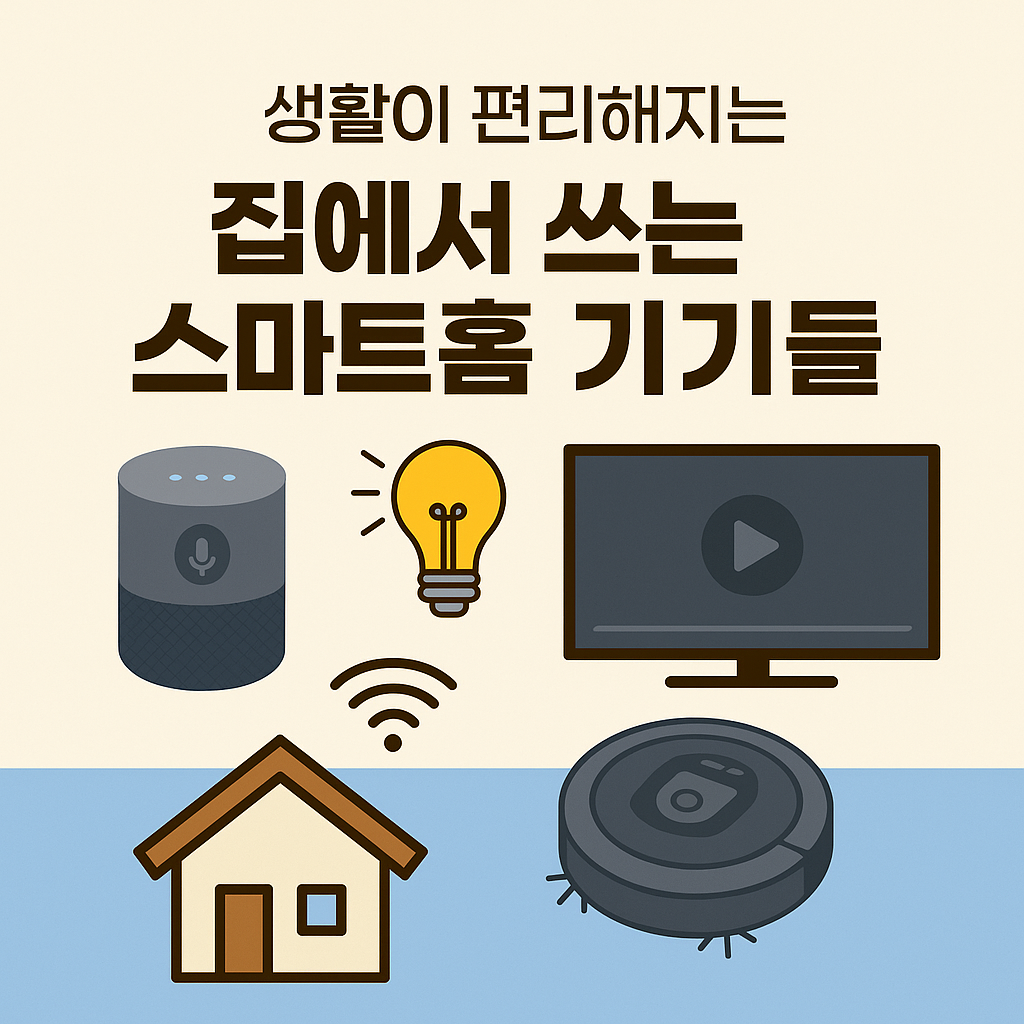 생활이 편리해지는 집에서 쓰는 스마트홈 기기들