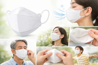 호흡이 편한 KF94 마스크 착용 비교 예시11