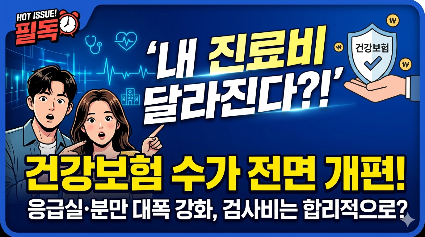 내 진료비 달라진다?응급실·소아과 진료비 바뀔까?2026년 건강보험 수가 혁신이 가져올 변화 관련사진