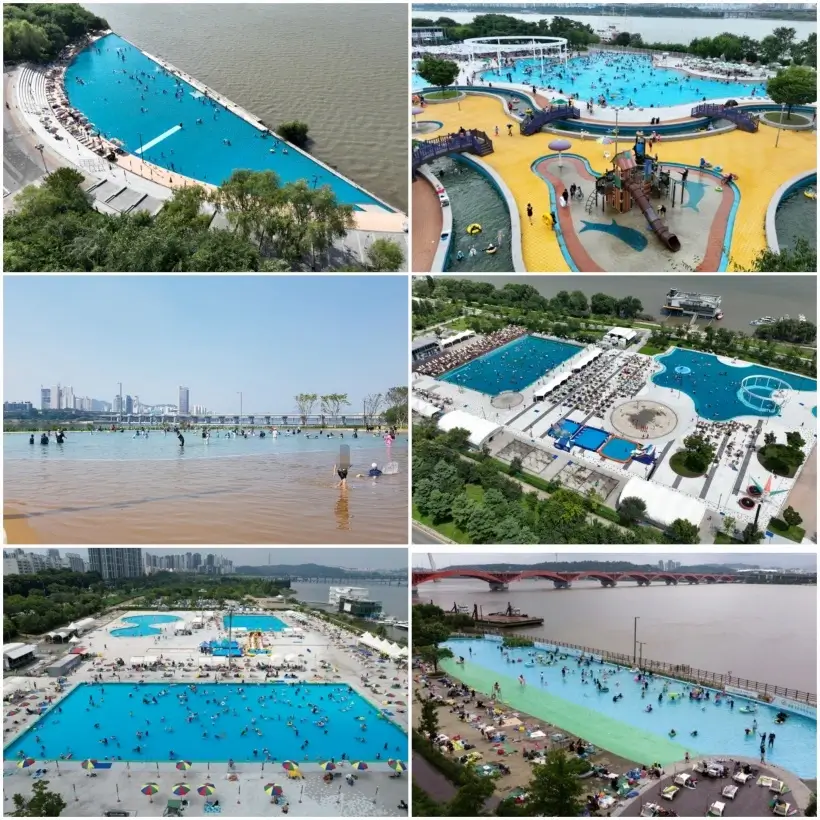 '한강공원 수영장 & 물놀이장' 전경
