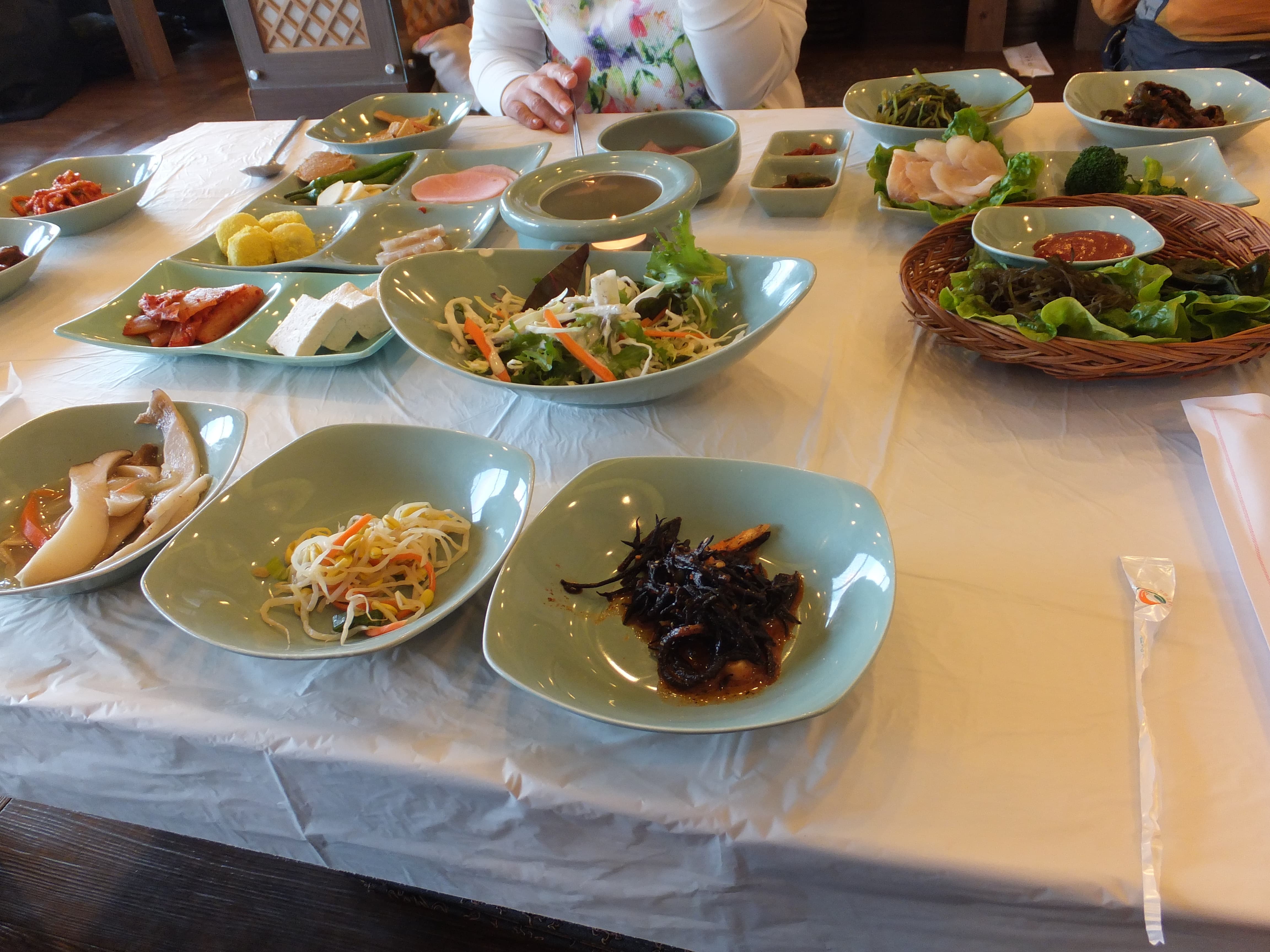 수인관의 반찬들